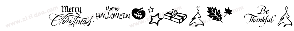 101! Holiday BallZ字体转换